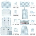 thumbnail image 7 of Livhil 8Pcs Packing Cubes for Luggage, Packing Cubes for Travel Luggage Packing Organizers ( Blue Plaid ), 7 of 7