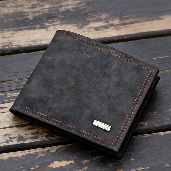 Men’s Wallet, Business Multifunctional Wallet with Card Slots, Slim PU Leather Wallet for Cash and Cards, Everyday Carry for Office and Travel