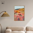 thumbnail image 3 of Horses in Beautiful Pasture Canvas Trendy Western Print by Art Remedy, Gold Frame, 24" x 36", 3 of 7