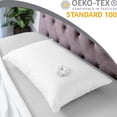 thumbnail image 4 of Ultra Silk Like Beauty Pillow Cover - Blend of 85% Nylon and 15% Spandex Means This Cover Is Designed to Keep Hair Tangle Free and Helps Skin - Bonus Matching Hair Scrunchie, White, Standard, 4 of 5
