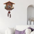 thumbnail image 3 of Retro Cuckoo Clock, Wood Wall Clocks, Decorative Decor, Farmhouse Clock, Pendulum Ornament, Wind Chime Boat, 3 of 8