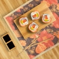 thumbnail image 7 of BambooMN Bamboo Sushi Board Tray, Chopsticks and Compartment Sauce Dish, 11.4" Rectangle - 4 Sets, 7 of 7