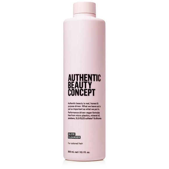 Authentic Beauty Concept Nettoyant Éclat / Shampoing Nettoyant pour Cheveux Colorés / Préserve la Couleur / Hydrate les Cheveux Colorés / Végétalien et Sans Cruauté / Sans Sulfate / 10,1 Fl Oz