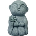 thumbnail image 1 of SEEK RARE Mini Monk Buddha Statue Sandstone Statues Zen Monk Praying Statue Sculptures for Wealth Good Luck Feng Shui Decor Home Fish Tank Aquarium Garden (Style 5), 1 of 8