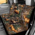 thumbnail image 2 of FUIALDOLG Forest Wildlife Print Rear Bench Seat Covers with SUV Sedan, Comfortable Waterproof Stretch Dirt and Scratch Proof Covers (2 Pack), 2 of 7