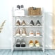 thumbnail image 5 of Zapatero para armario, zapatero, organizador de almacenamiento con 4 niveles, estantes de metal para dormitorio, armario, entrada, dormitorio, zapatero, 5 of 6