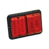 Bargman 48-84-529 Incandescent Light (Double Red LED/Red with Red Insert Taillight - Black Base)