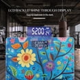 thumbnail image 3 of High Precision Body Weight Scale Smart Bathroom Scales with Large LCD Display(400lbs),Decorative for Bedroom-Beautiful Tree Of Life With Many Flowers, 3 of 4