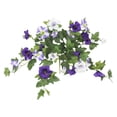 thumbnail image 2 of 1Pc Faux Petunia Outdoor Flowers, No-Fade Artificial Plants for Garden, Balcony, Porch or Indoor Home Decoration White-Light Purple Blend, 2 of 9