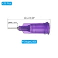 thumbnail image 2 of Agujas de Dispensación de Punta Romana Uxcell 21G, 20Pcs Aguja de Dispensador de Líquido de 1/4 pulgada con Lure Lock para Recarga, 2 of 5