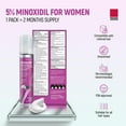 thumbnail image 3 of Taro Minoxidil for Women 5% Topical Aerosol Foam - Clinically Proven Hair Growth Solution - 2.11 Oz (2 Months Supply) - Minoxidil Foam for Women, Hair Thinning Treatment, 3 of 5