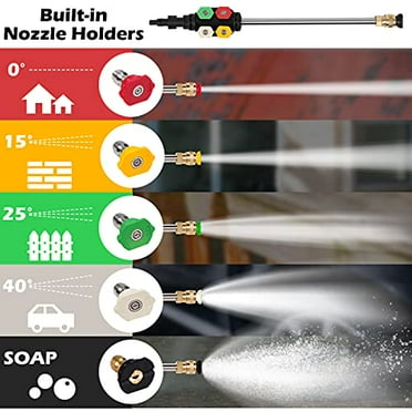 Stream 4000 PSI Electric Pressure Washer, 2.8 GPM Power Washer, High Pressure Cleaner Machine with 5 Quick Connect Nozzles and Foam Cannon,Pressure Washer for Cleaning Decks, Cars,