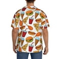 thumbnail image 3 of Kdxio Men's Hawaiian Shirt for Men Short Sleeve Shirt Hot Dog Burger Summer Casual Holiday Beach Button Down T-Shirts, 3 of 7