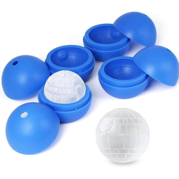 Silicone Ice Cube Mold Whiskey Ice Ball Maker Ice Ball Individual Ice Ball Ball Mold Chocolate Ball Mold (Pack of 4)