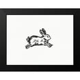 thumbnail image 2 of Straatsma, Leah 24x19 Black Modern Framed Museum Art Print Titled - Fluffy Baby Hare, 2 of 5
