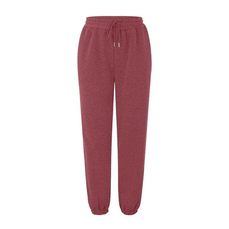 CAICJ98 Womens Sweatpants Women s Elegant High Waist Roll Up Hem Pleated Wide Leg Pants with Pocket A XL
