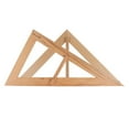 thumbnail image 2 of Abbracc Wooden Math Geometry Tool Teacher Teaching Tool Educational Triangle Triangle, 2 of 8