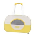 thumbnail image 4 of TISHITA Cat Travel Carrier Portable Travel Dogs Carriers for Kitty Kitten Small Dogs Yellow, 4 of 8