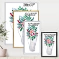 thumbnail image 4 of Designart 'Bouquets of Flowers In Rustic Flowering Pot With Berries' Traditional Framed Canvas Wall Art Print, 4 of 5
