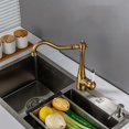 thumbnail image 4 of Vintage brass kitchen faucet, 360 swivel antique kitchen faucet, high pressure country house sink faucet, kitchen mixer faucet, 4 of 5