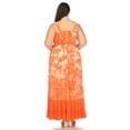 thumbnail image 3 of White Mark Women's Plus Size Smocked Ruffle Maxi Dress, 3 of 6