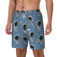 thumbnail image 2 of Uemuo Astronaut Pattern Mens Swim Trunks Quick Dry Board Shorts with Mesh Lining, Stretch Beach Shorts Quick Dry No-Chafing Board Shorts-Small, 2 of 9
