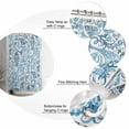 thumbnail image 5 of 60x72 Inch Shower Curtains for Bathroom Blue Paisley Fabric Bath Curtain Decor Ethnic Abstract Art Vintage Waterproof Restroom Curtains Shower Set Accessories with 12 Hooks 60 Inch, 5 of 6