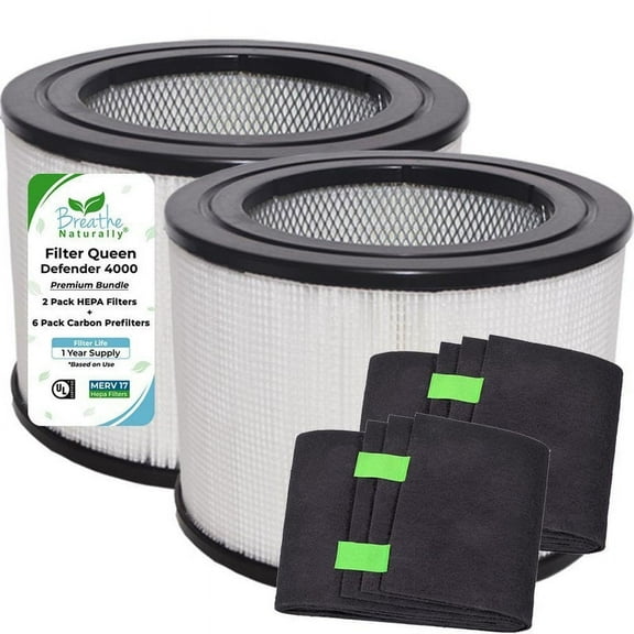 Filter Queen Defender 4000 Series Bundle 2pk HEPA   6pk Carbon