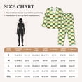 thumbnail image 3 of KLL Turtle On Skateboard Print Women's Long Sleeve Pajamas with Pants Sleepwear Loungewear 2 Set-Medium, 3 of 7