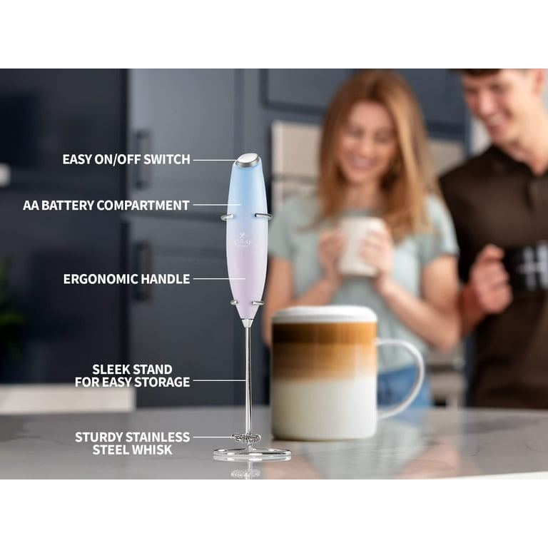 Zulay Original Milk Frother Handheld Foam Maker for Lattes - Whisk Dri –  Advanced Mixology