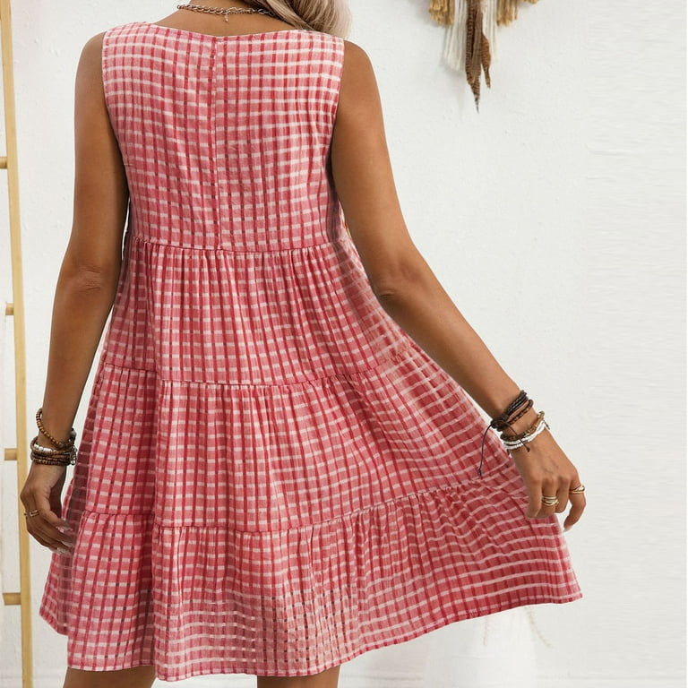 navy blue dress for baby girl Penny Lane Red Linen Blend Mini Dress - US 4 main image 0