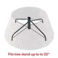 thumbnail image 3 of 24-Inch Water Hyacinth Christmas Tree Collar, Woven Tree Base Cover with Cord Cut Out, Espresso, 3 of 7