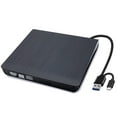 thumbnail image 1 of HFAN External Tray-Type CD/DVD Burner with USB 3.0 & Type-C Dual Interfaces, High-Speed 5Gbps Data Transfer, 24x CD/8x DVD Read/Write, Compatible with Windows, Linux, Mac OS, Plug & Play, Portable, 1 of 6