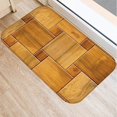 AUMIY 1Pcs Wood Stone Pattern 40*60cm Kitchen Entrance Door Mat Coral