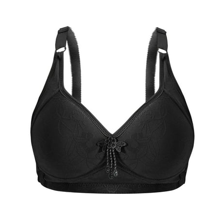 

YDKZYMD Women S Fit T-Shirt Bra With Lightly Lined Padded Bras Wireless Smoothing Bralettes Comfort Convertible Straps Full-Coverage Bra