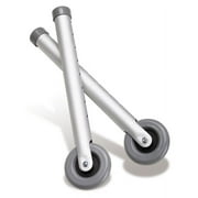 Medline 3" Wheels For Walkers, Rubber Fixed, 8 Holes