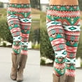 thumbnail image 3 of Leggings Tricotés Flocon de Neige d'Hiver pour Femmes, Bas en Coton, 3 of 4