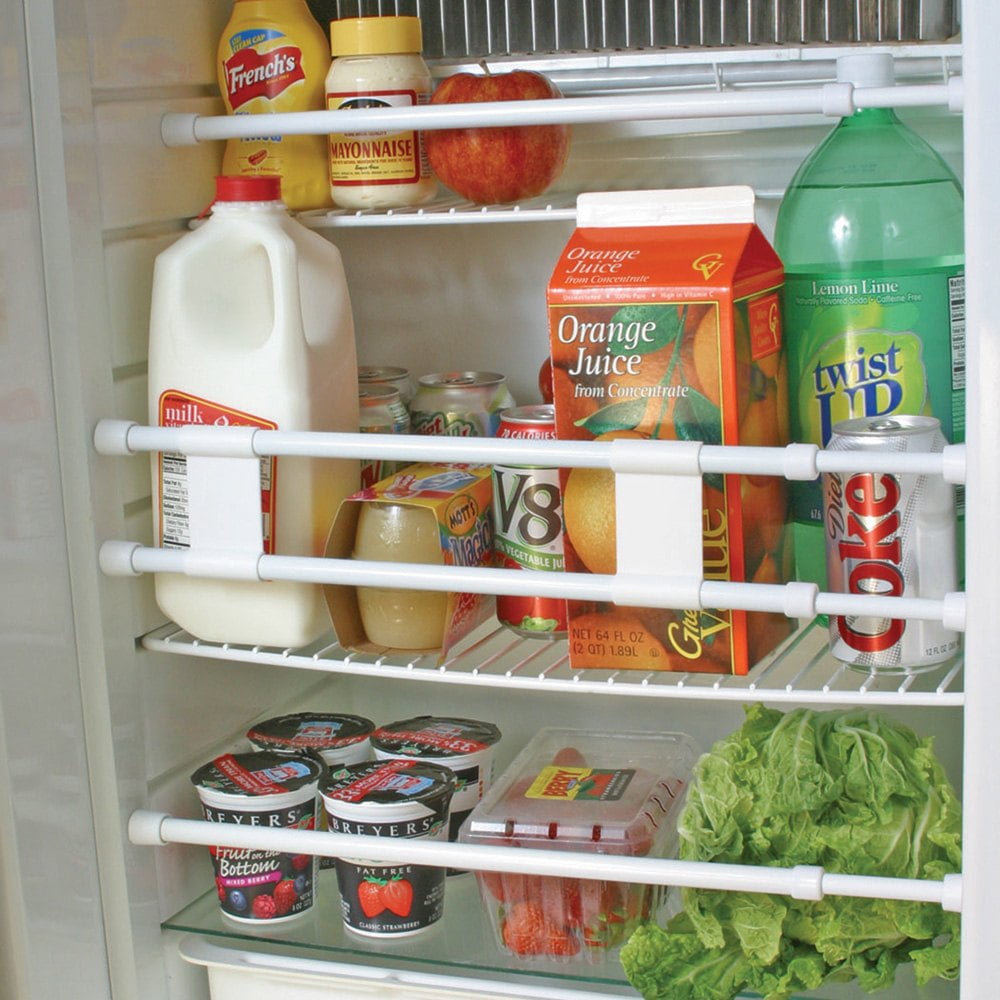 Camco RV Refrigerator Bar, Holds Food and Drinks in Place During Travel