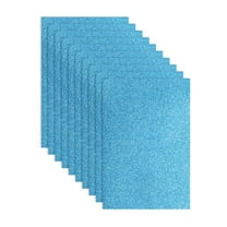 10 Pack Light Blue Glitters Foam Sheets, 8 x 12 Inch Sparkle EVA Foam Sheets for Crafting(1.5mm Thick)