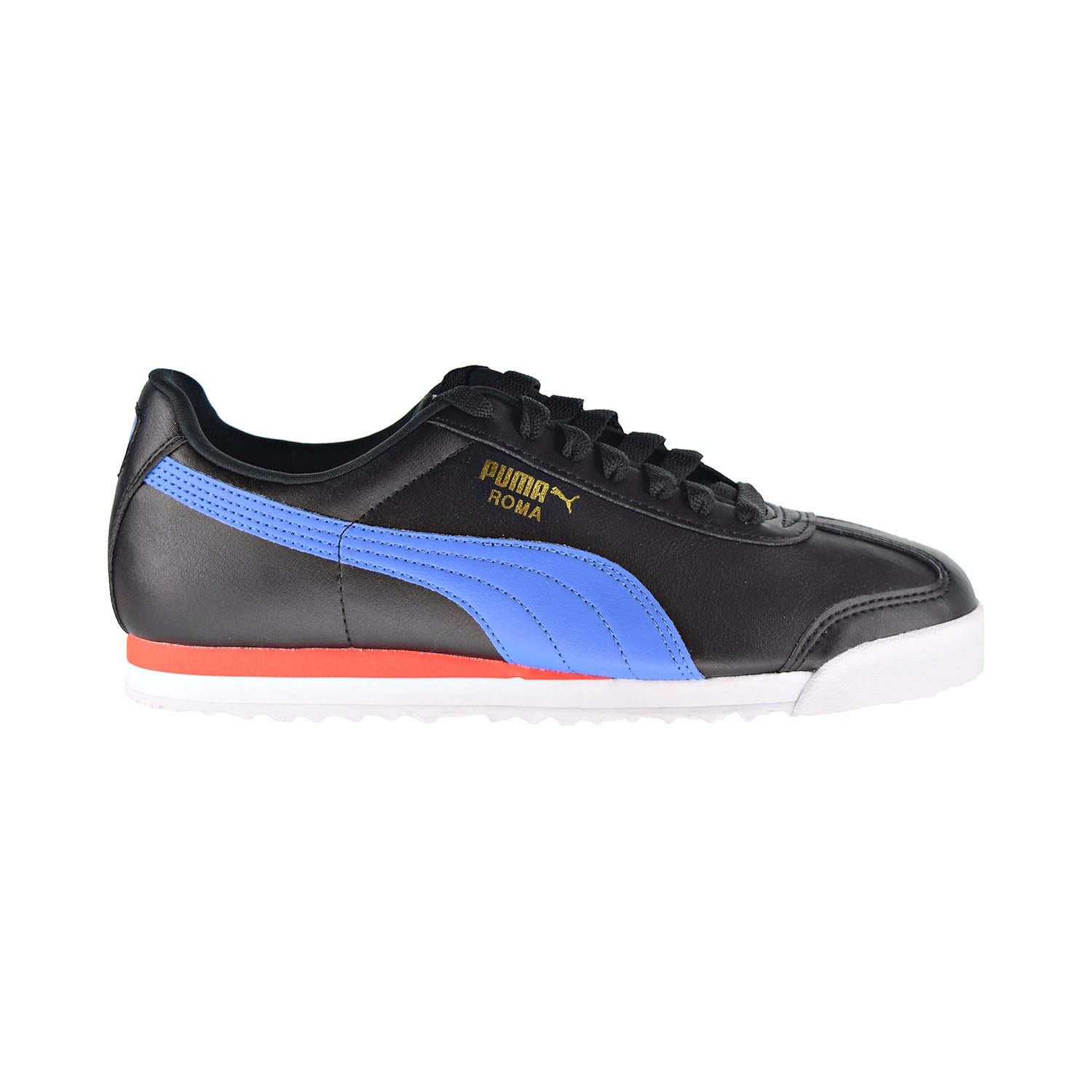 Puma Roma Basic+ Men's Shoes Puma Black-Palace Blue 369571-10 - Walmart.com
