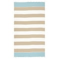thumbnail image 5 of Swan Comfort 100% Cotton Pestemal Turkish Bath & Beach Towel, 39" x 70" - Beige - Blue, 5 of 6