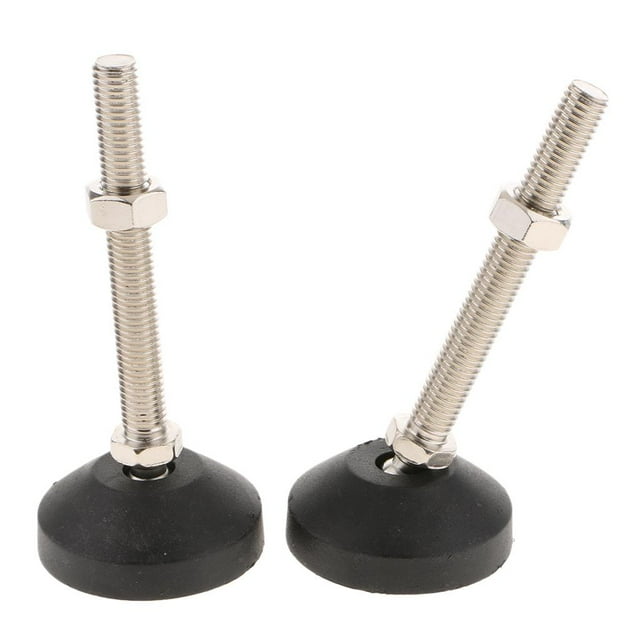 2PCS Swivel & Adjustable Carbon Steel Feet With All-size - 60mm-M12x150