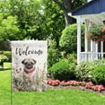 thumbnail image 7 of Spring Summer Flower Garden Flag Pug Outdoor Flag Floral Dog Garden Flags for Outside Small Yard Welcome Flags 12x18 Double Sided, 7 of 7