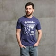 thumbnail image 4 of 100 Men vs 1 Gorilla Internet Meme T-shirt Gorilla Challenge tee funny shirt (4X-Large Navy Blue), 4 of 6