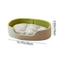 thumbnail image 3 of Washable Double-Sided Pet Kennel for Cats and Dogs - Soft Removable Cover Plush Pet Bed with Non-Slip Bottom Indoor Pet House(Green), 3 of 6