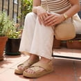 thumbnail image 5 of Cushionaire Eden Footbed Sandals for Women, Comfortable Arch Support Womens Sandals with Platform, Slingback Strap and Memory Foam, 5 of 12