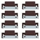 thumbnail image 4 of Pestillo Magnético Para Puerta, Fácil De Instalar Pestillo Magnético Para Puerta Juego De 8 Para Dormitorio Para Cajones Para Baño Para Armarios Para Armarios Para Cocinas EOTVIA Marrón, 4 of 8