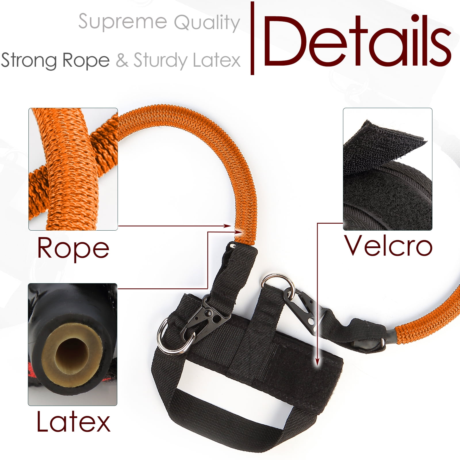 Ueasy Vertical Jump Trainer with Resistance Bands, Ankle Straps & Waist Belt - for Boxing, Basketball, Football Training (60LB-150LB Options)