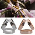 thumbnail image 2 of Fashion Rose Gold Plated Trio Scarf Ring Silk Scarf Buckle Clip Slide Jewelry, 2 of 8