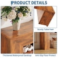 thumbnail image 4 of 63" Long Entryway Console Table, Sofa Table with Storage Shelves, Wooden Entry Foyer Table, Behind Couch Table for Living Room, Hallway, Brown, 4 of 8